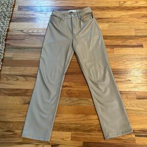 Abercrombie Vegan Leather 90s Straight Pants